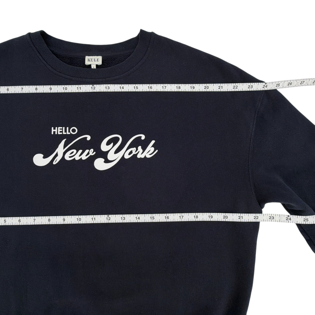 KULE The Oversized Hello New York Sweatshirt S Kule