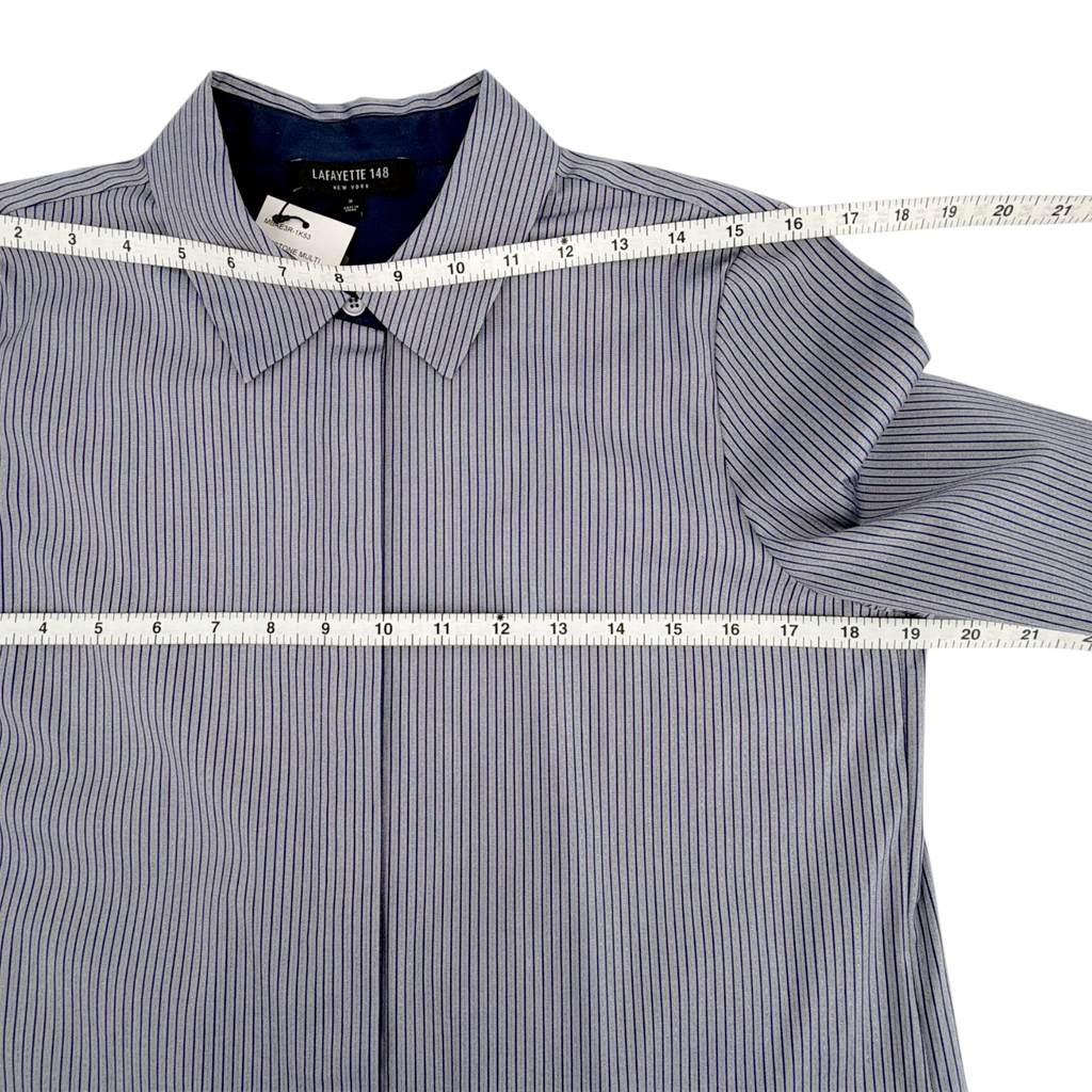LAFAYETTE 148 New York Shirt in Bluestone Multi S Lafayette 148 New York