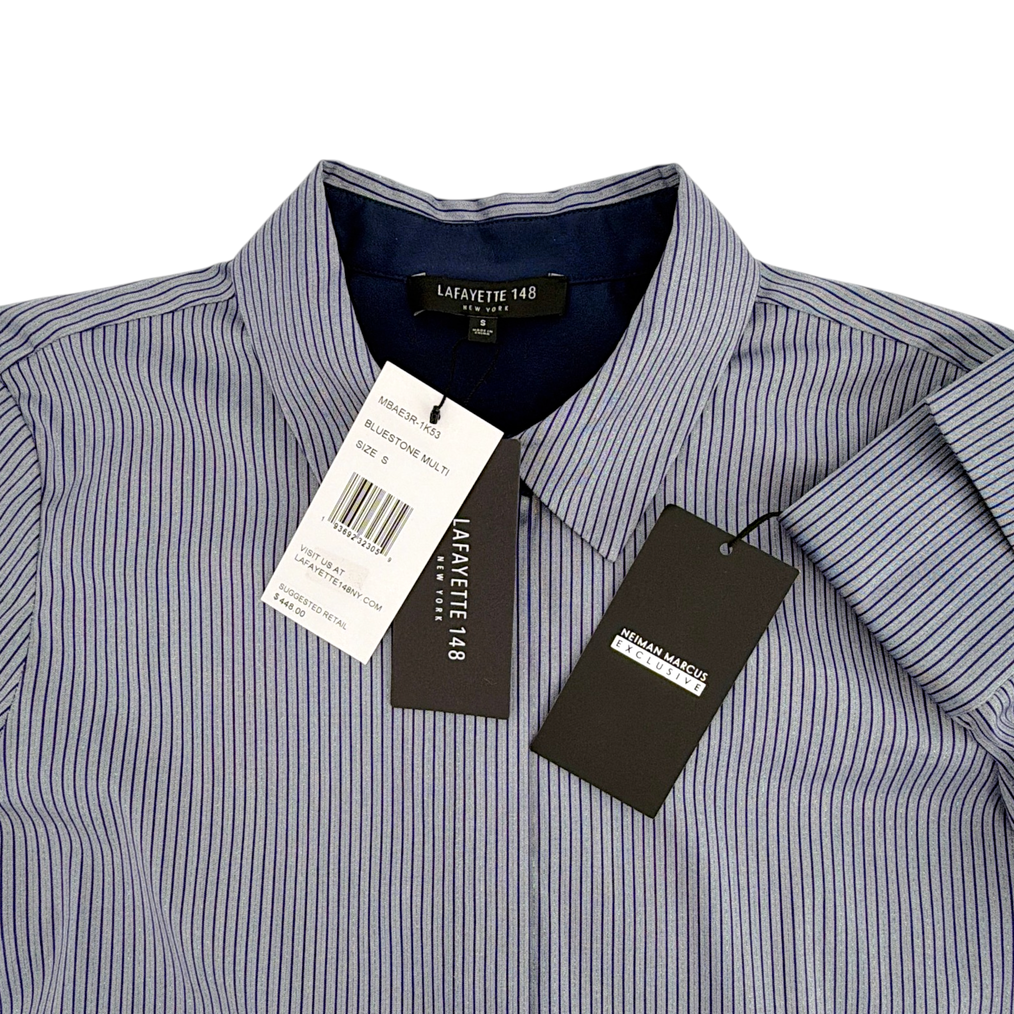 LAFAYETTE 148 New York Shirt in Bluestone Multi S Lafayette 148 New York