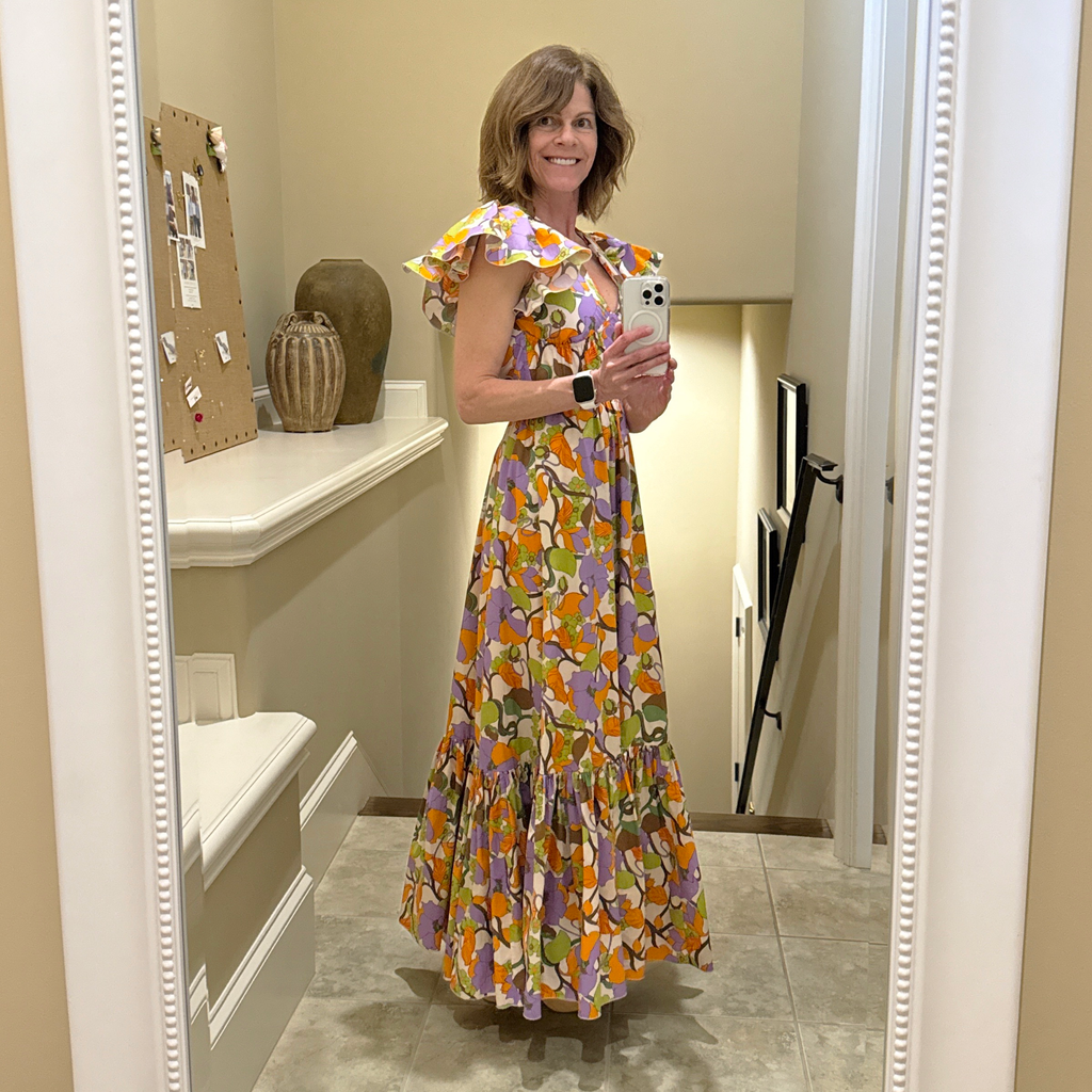 LA DOUBLEJ Keira Dress in Vines Bianco XS La Double J
