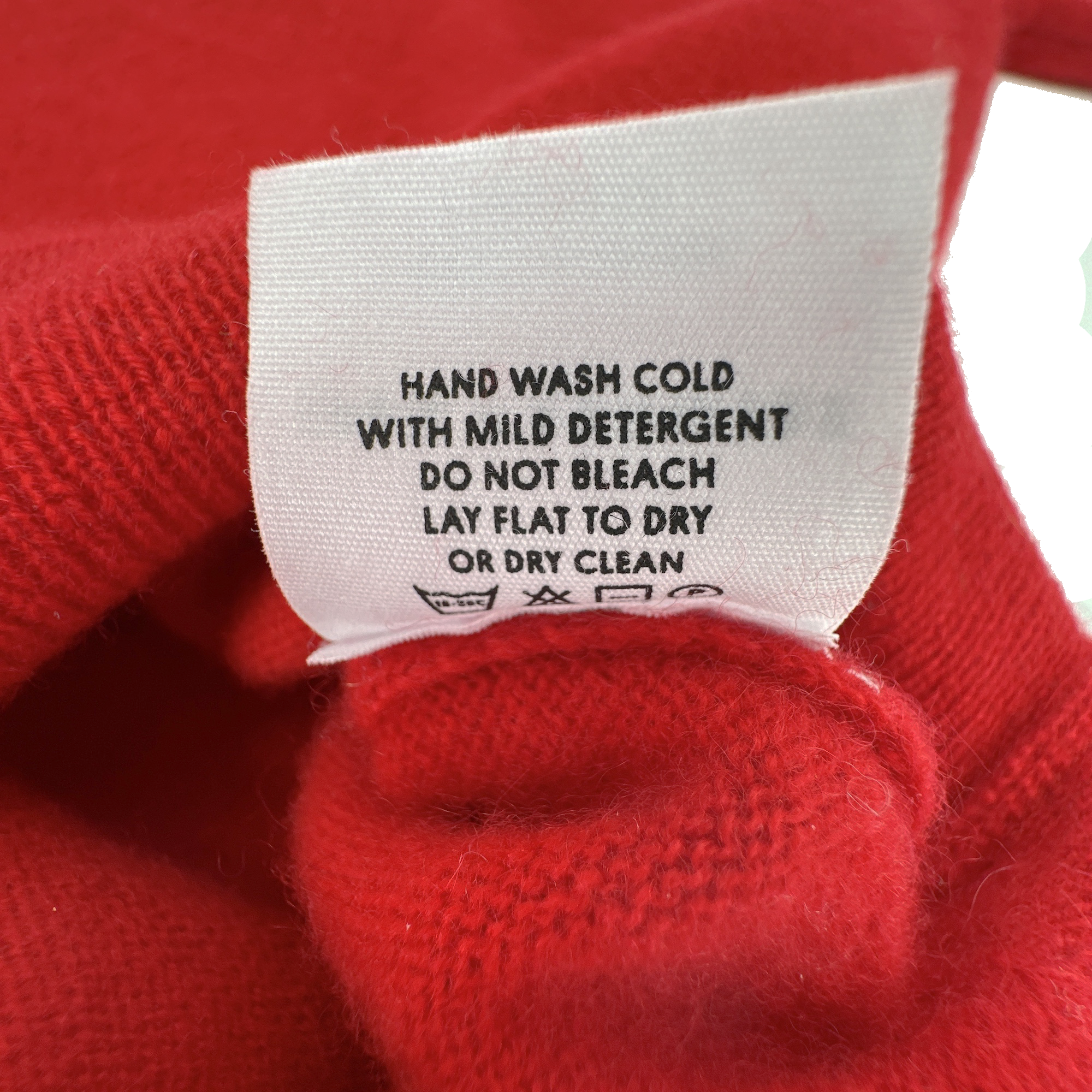 LINGUA FRANCA Nice Naughty Cashmere Crew in Red LINGUA FRANCA