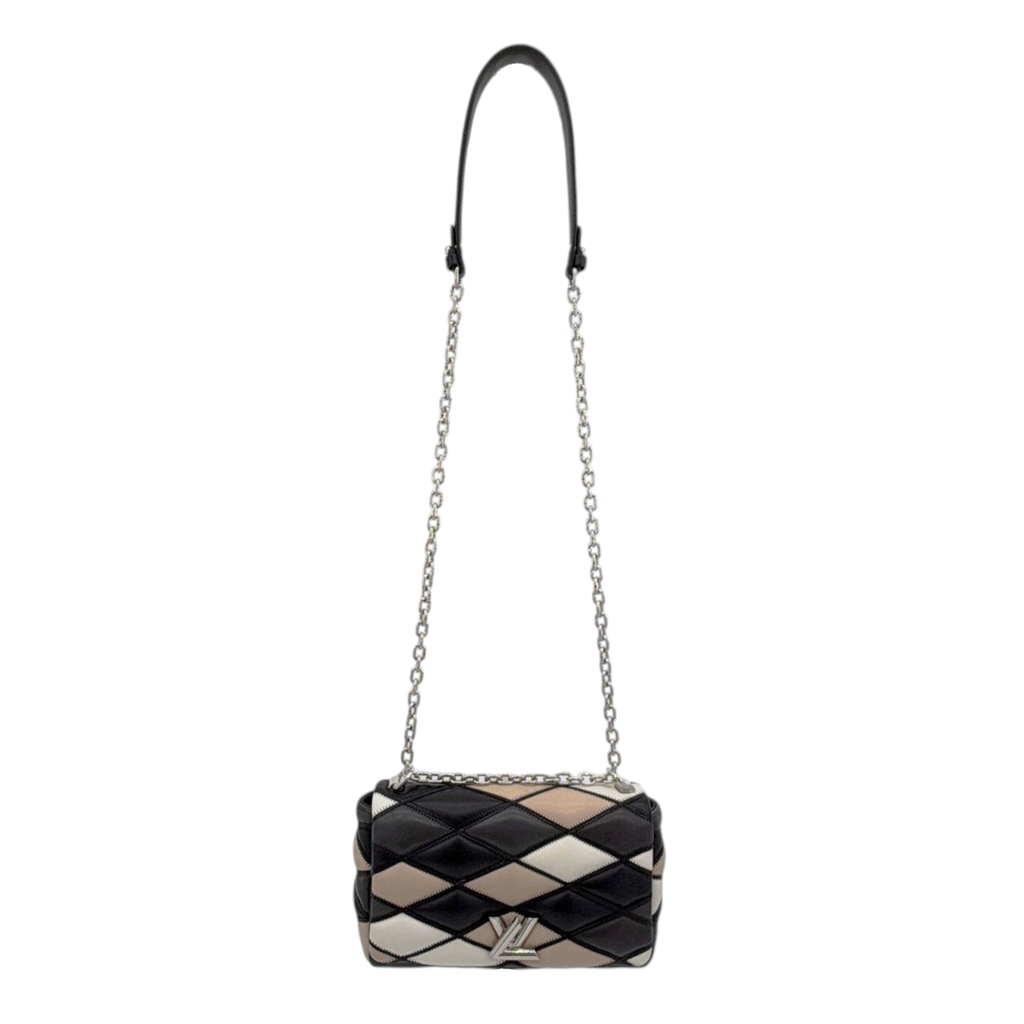 LOUIS VUITTON Leather GO-14 PM Patchwork Malletage Pattern Louis Vuitton