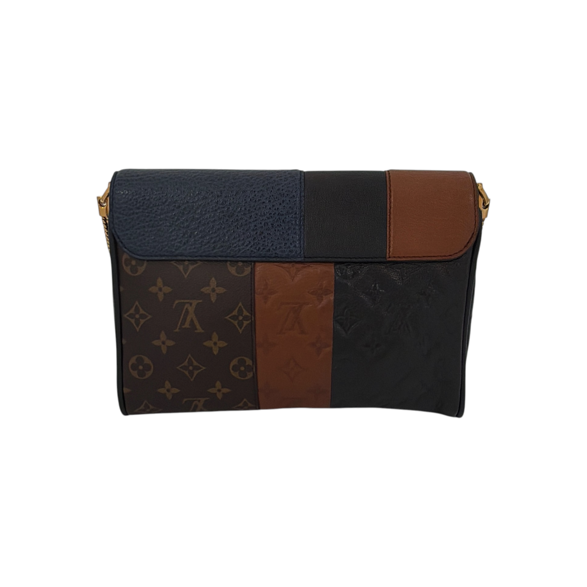 LOUIS VUITTON Limited Edition Monogram Blocks Pochette Plate Marine Louis Vuitton