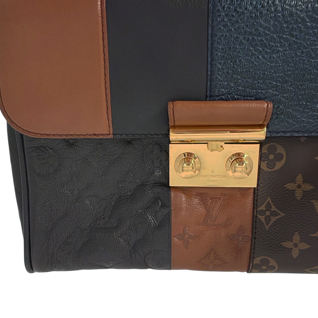 LOUIS VUITTON Limited Edition Monogram Blocks Pochette Plate Marine Louis Vuitton