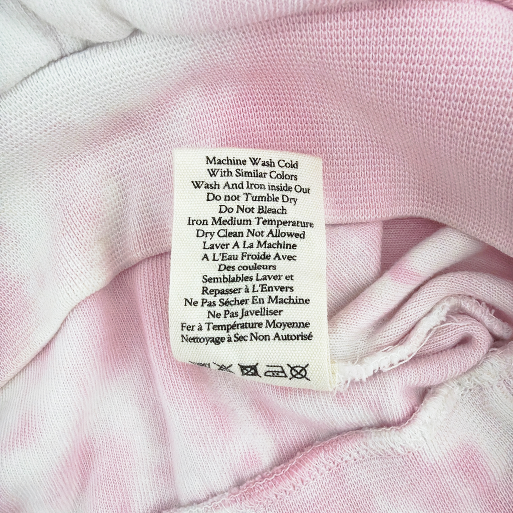 LOVESHACKFANCY Kirby Tie Dyed Terry Hoodie In Cherry Fizz S LoveShackFancy