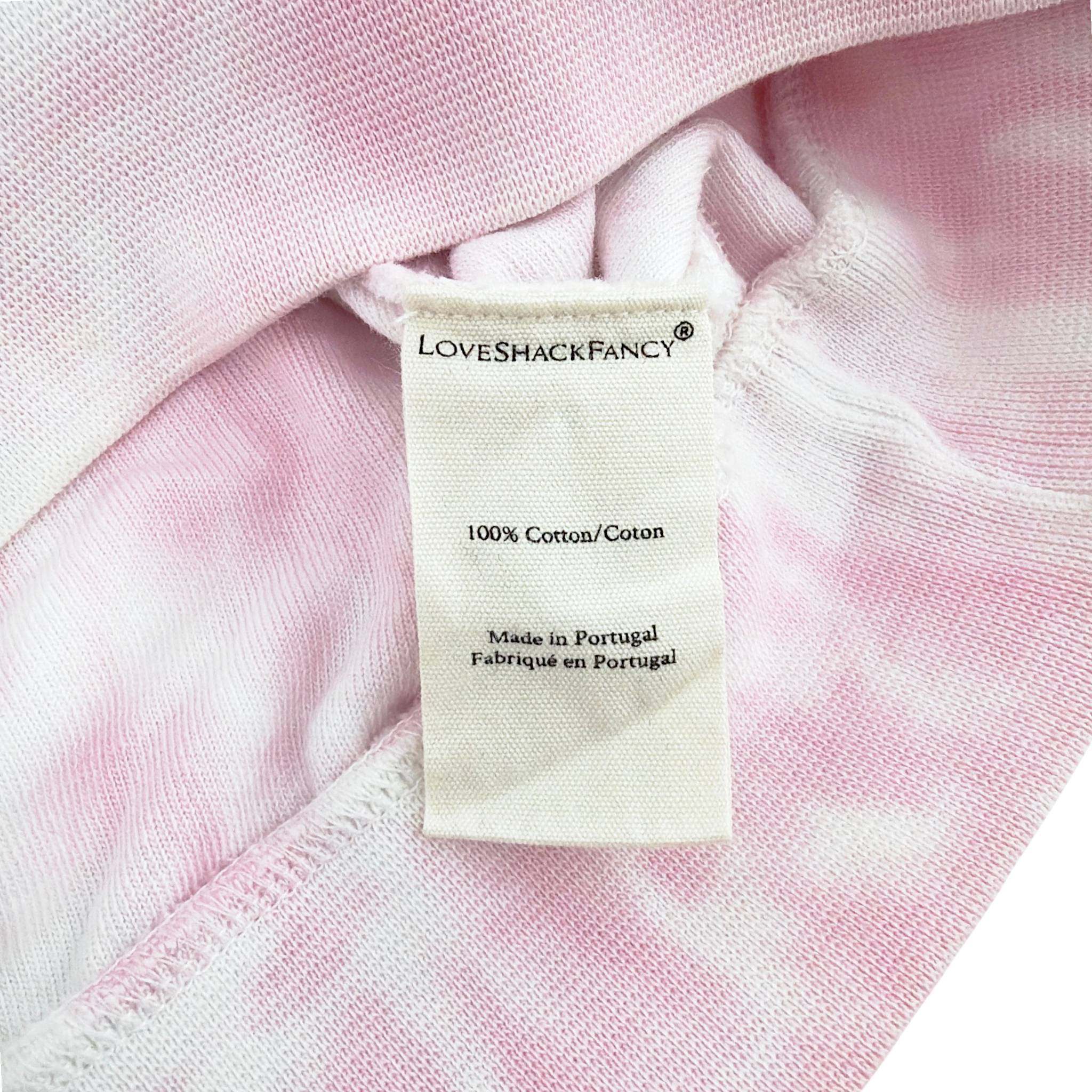 LOVESHACKFANCY Kirby Tie Dyed Terry Hoodie In Cherry Fizz S LoveShackFancy