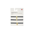 LULULEMON Logo Charm Hair Ties 3 Pack in Black & Gold Lululemon