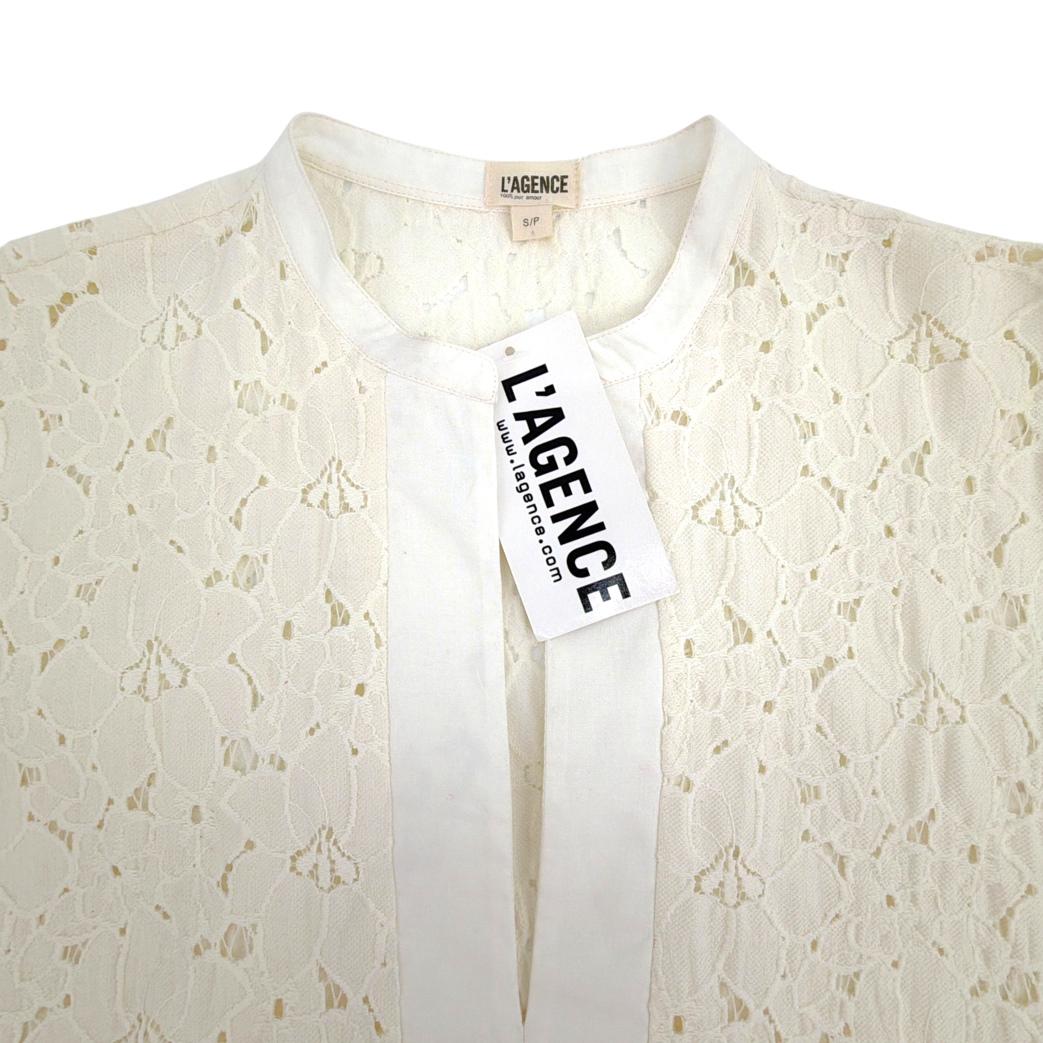 L'AGENCE Floral Lace Caftan Cover-up Dress One Size L'Agence