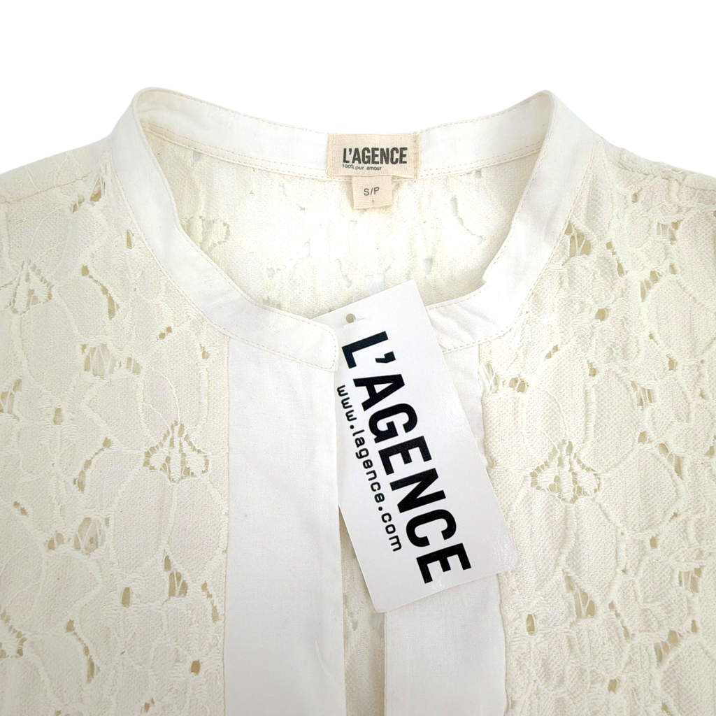 L'AGENCE Floral Lace Caftan Cover-up Dress One Size L'Agence