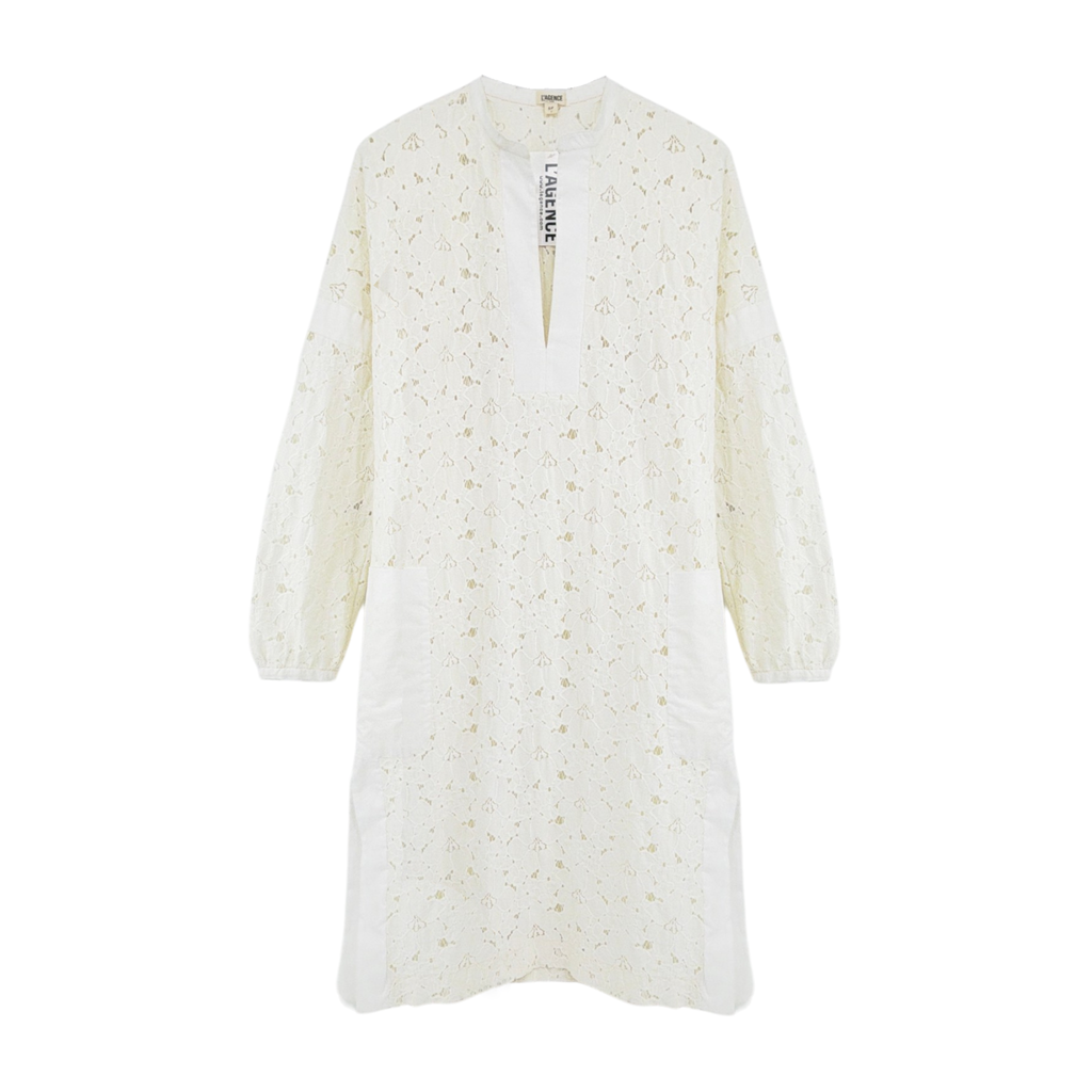 L'AGENCE Floral Lace Caftan Cover-up Dress One Size L'Agence