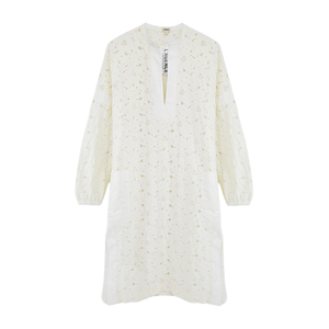 L'AGENCE Floral Lace Caftan Cover-up Dress One Size