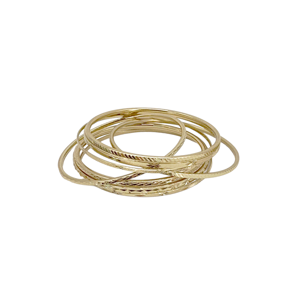 L GEORGE Designs Bangle Bunch Set of 8 L George Designs