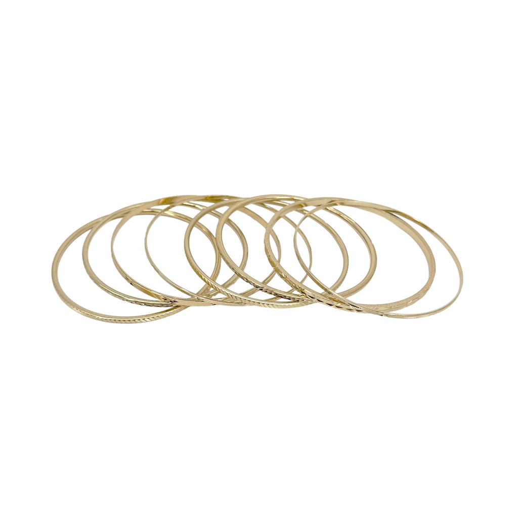 L GEORGE Designs Bangle Bunch Set of 8 L George Designs