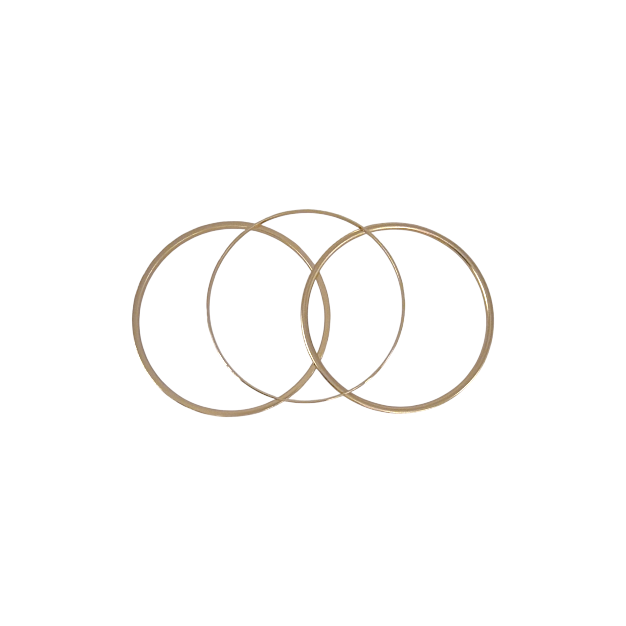 L GEORGE Designs Gold Plated Bangle Bracelet Bunch || Set of 3 L George Designs