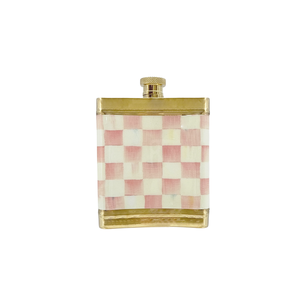 MACKENZIE-CHILDS Rosy Check 3260 Flask Mackenzie-Childs