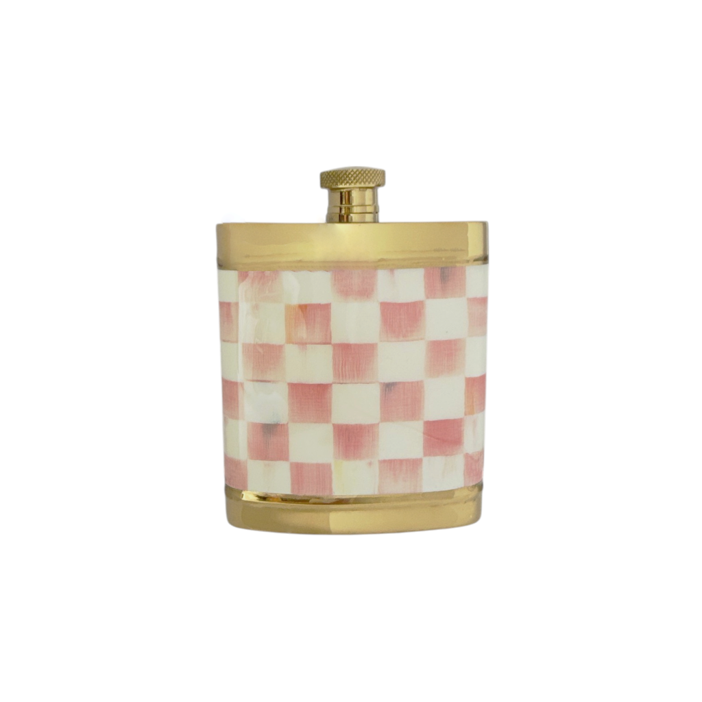 MACKENZIE-CHILDS Rosy Check 3260 Flask Mackenzie-Childs