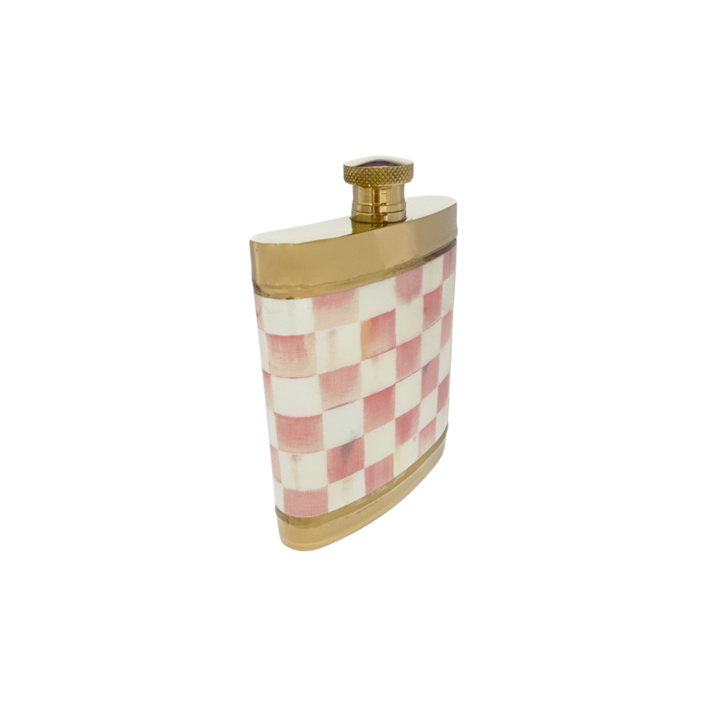 MACKENZIE-CHILDS Rosy Check 3260 Flask Mackenzie-Childs