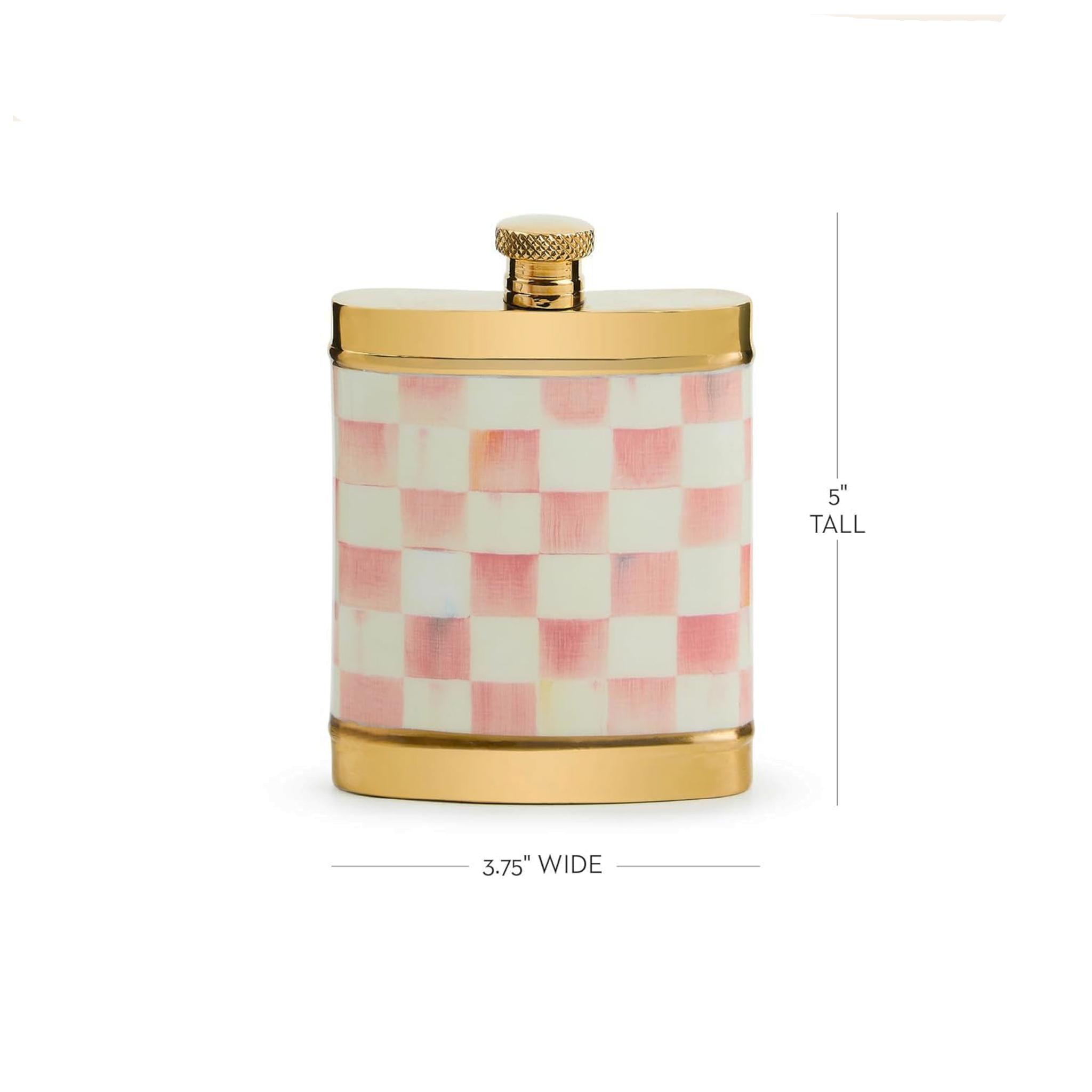 MACKENZIE-CHILDS Rosy Check 3260 Flask Mackenzie-Childs