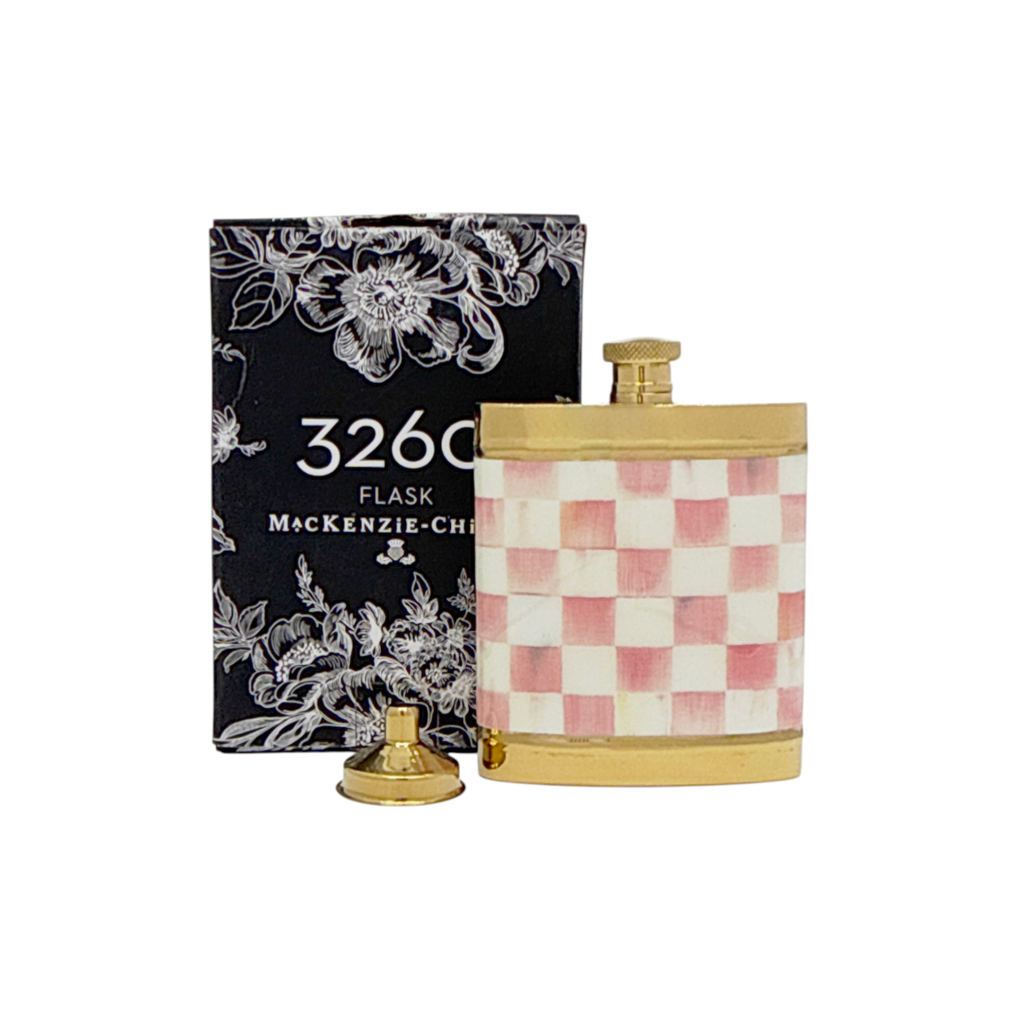 MACKENZIE-CHILDS Rosy Check 3260 Flask Mackenzie-Childs