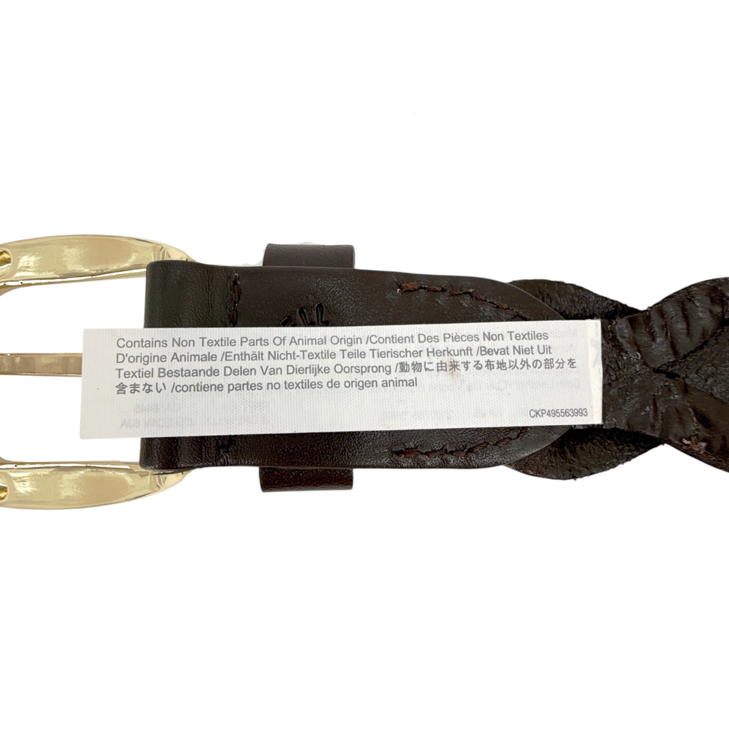 MADEWELL Braided Belt in Dark Carob XXS-S Madewell