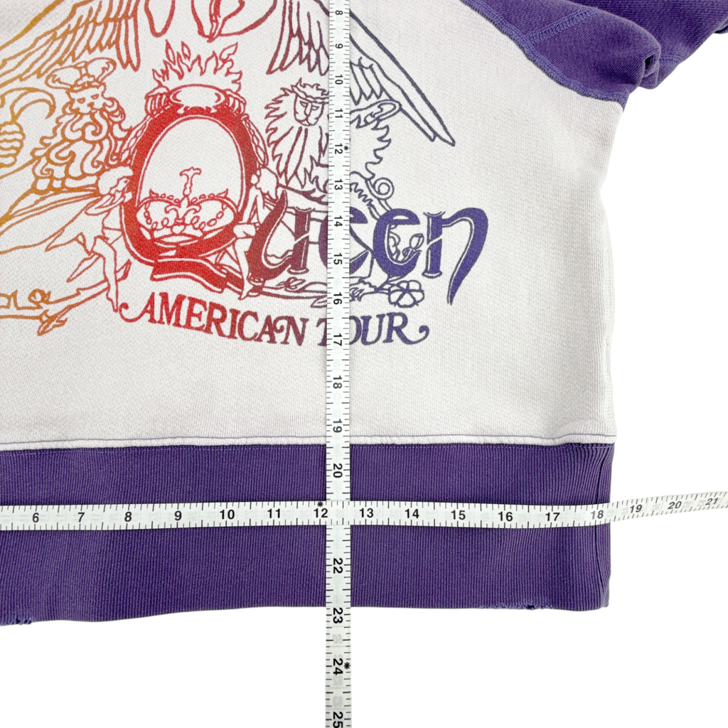 MADEWORN Queen American Tour Short Sleeve Sweatshirt S Madeworn