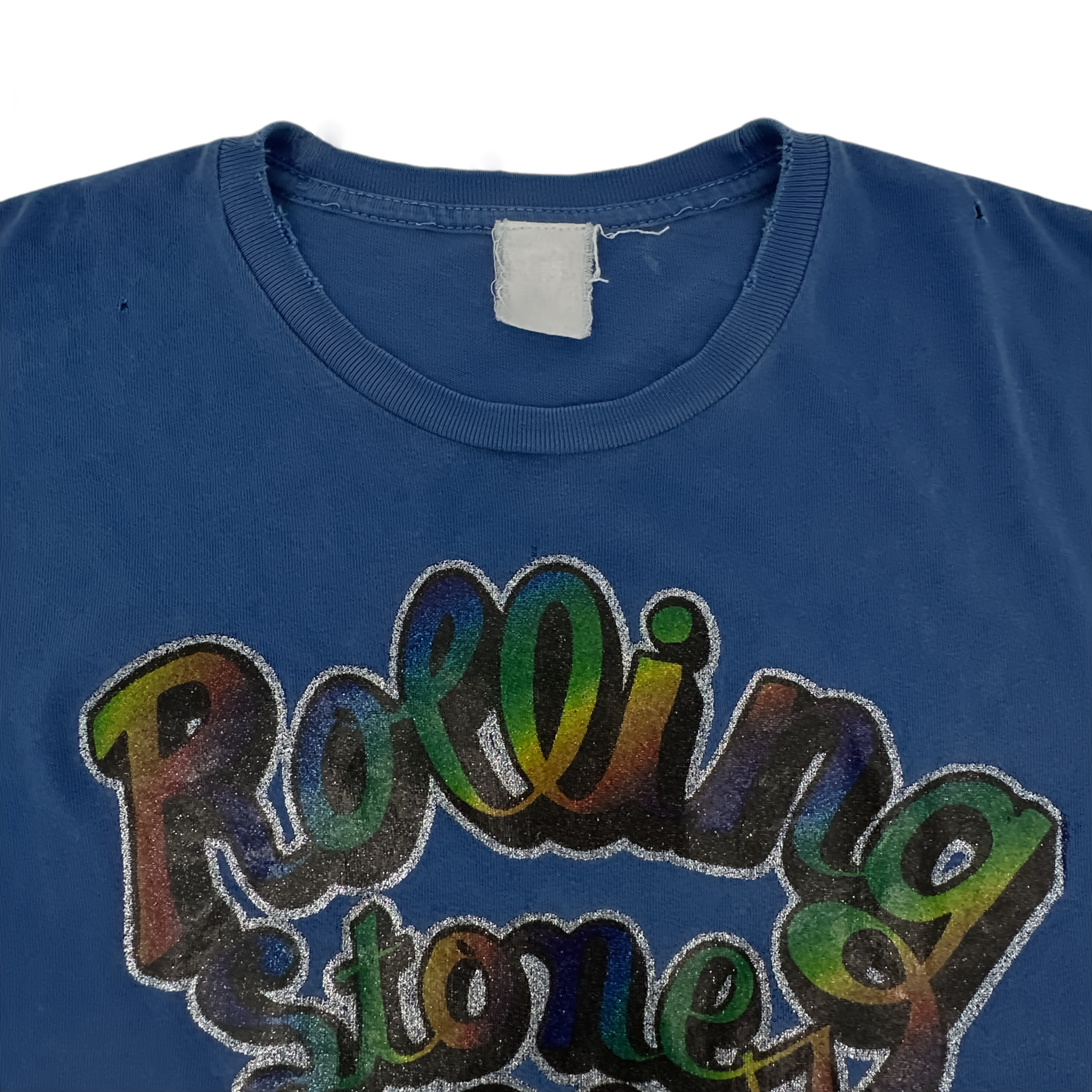 MADEWORN Rolling Stones Summer '78 Glitter Crew Tee in XS Madeworn