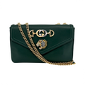 GUCCI Rajah Medium Shoulder Bag in Vintage Green - flyKAMP
