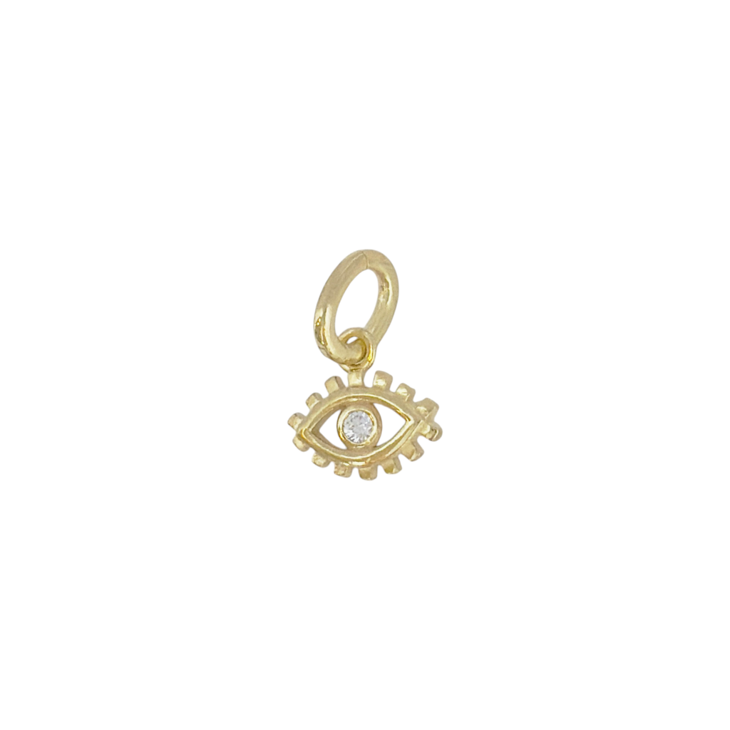 MAISON IREM x ANTHROPOLOGIE Pendant Charm Evil Eye in Gold Anthropologie