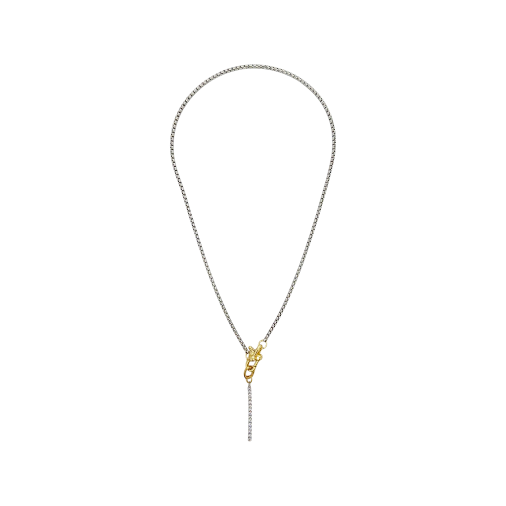 MAISON IREM x ANTHROPOLOGIE Pendant Charm Long Zirconia Chain Anthropologie