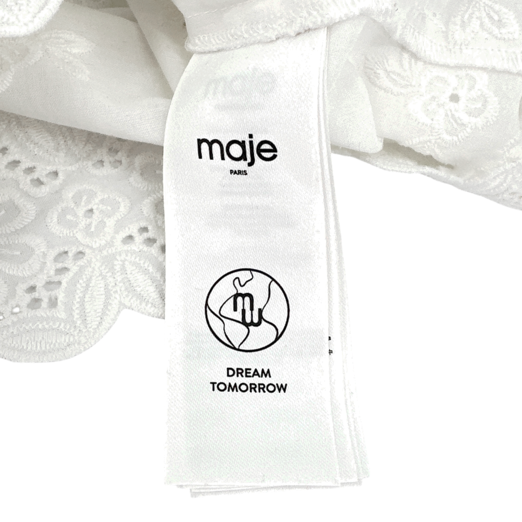 MAJE Ceanna Embroidered Cotton Shirt 1 | S Maje