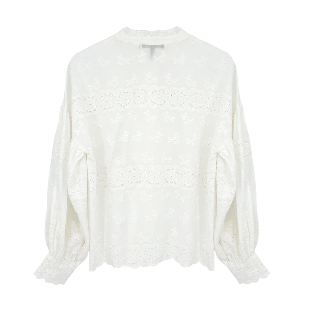 MAJE Ceanna Embroidered Cotton Shirt 1 | S Maje