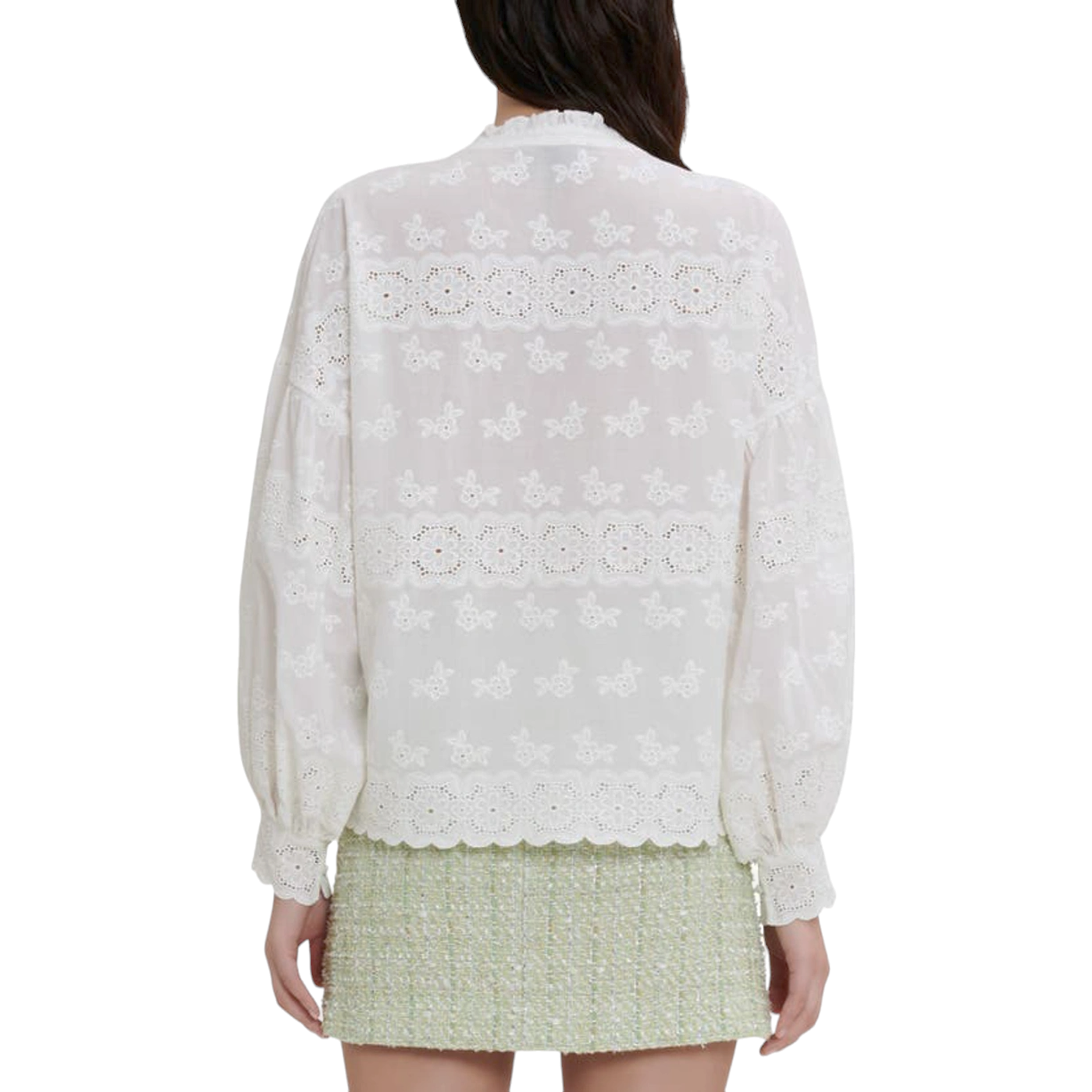MAJE Ceanna Embroidered Cotton Shirt 1 | S Maje