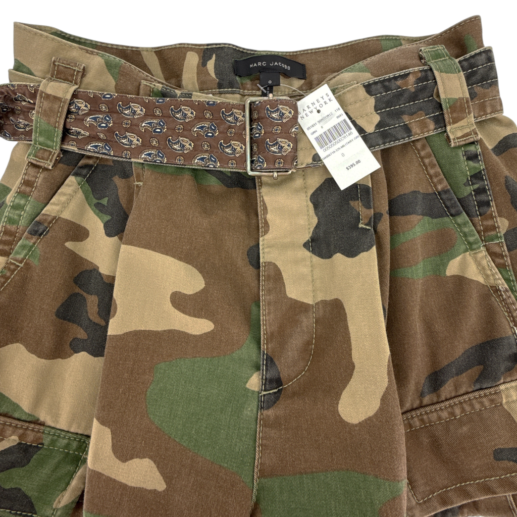 MARC JACOBS Army Cargo Pocket Short in Military Green Multi 0 Marc Jacobs