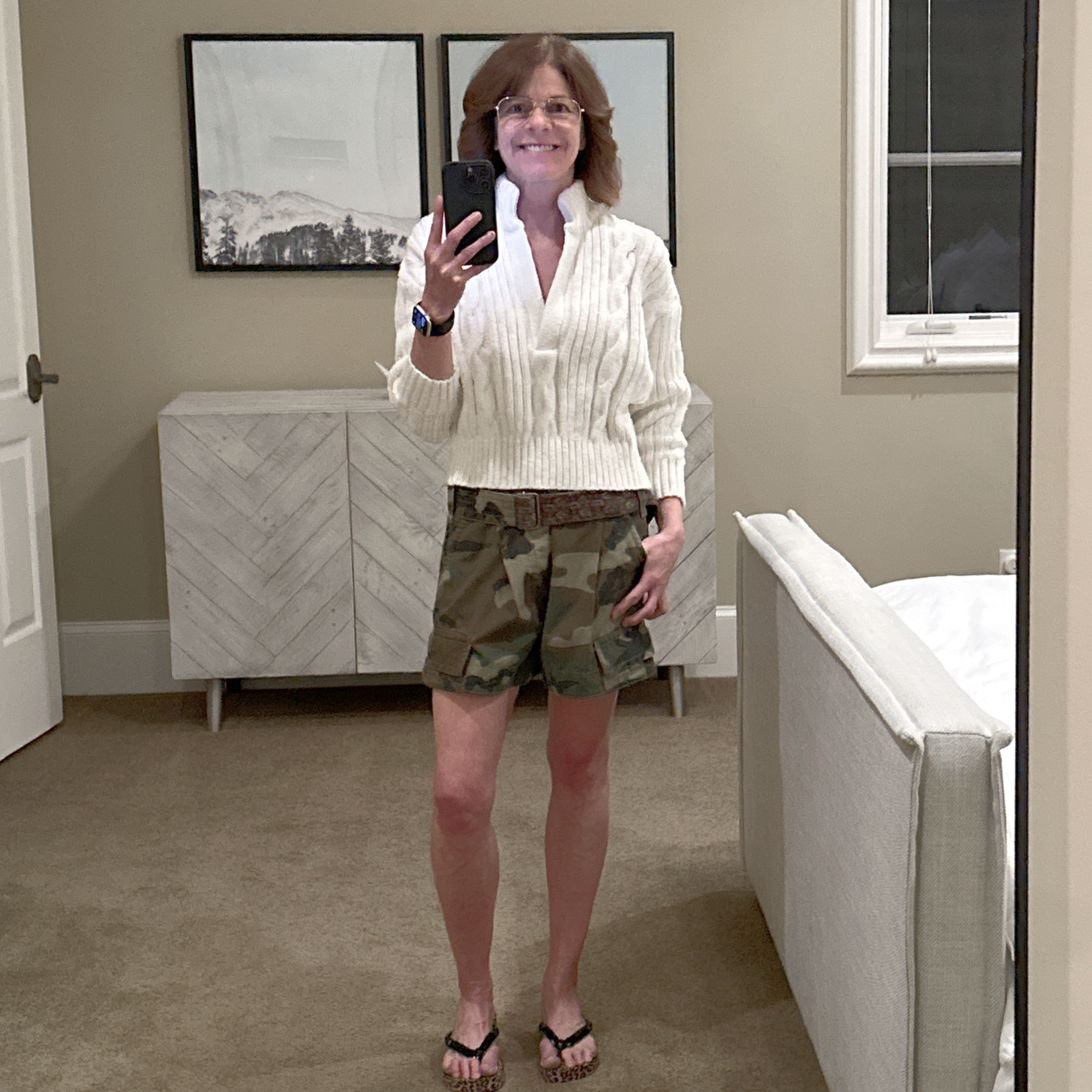 MARC JACOBS Army Cargo Pocket Short in Military Green Multi 0 Marc Jacobs