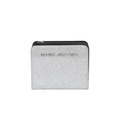 MARC JACOBS Mini Glitter Compact Wallet in Silver Marc Jacobs
