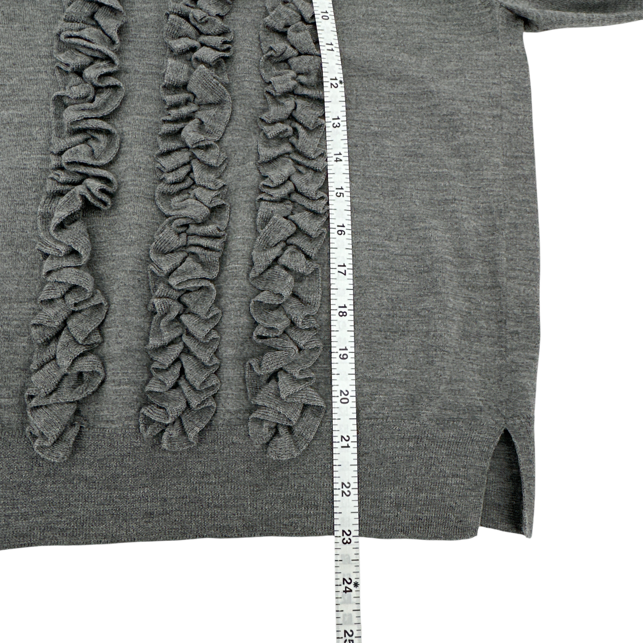 MARC JACOBS Ruffle Merino Wool Sweater S Marc Jacobs