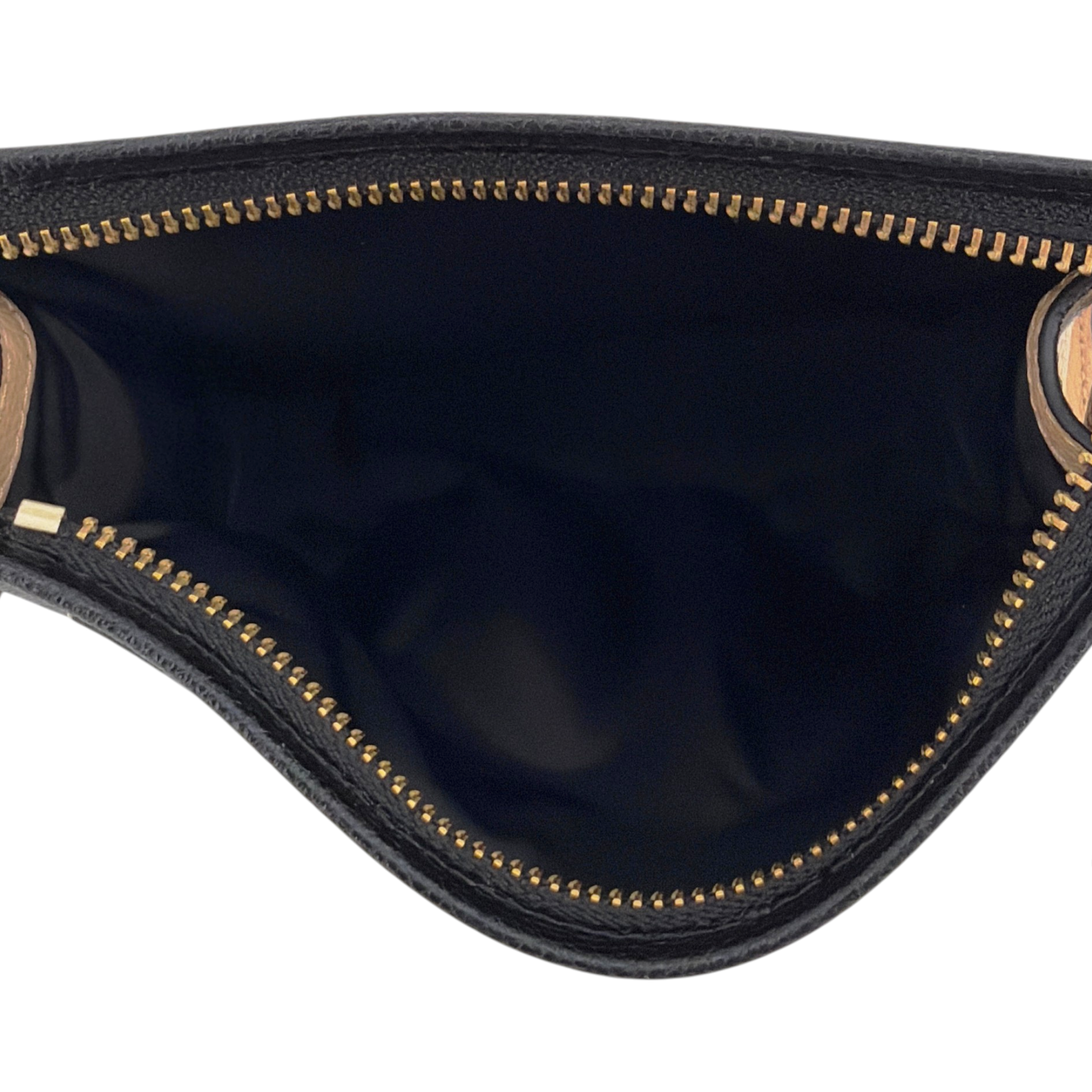 MARC JACOBS The Grind Leather Cosmetic Pouch in Smoked Almond Multi Marc Jacobs