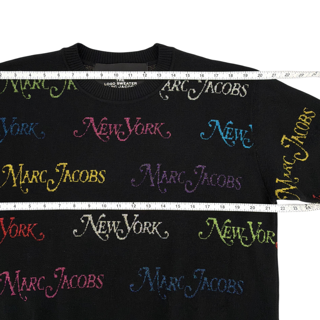MARC JACOBS x NEW YORK MAGAZINE The Logo Sweater in Black XS Marc Jacobs
