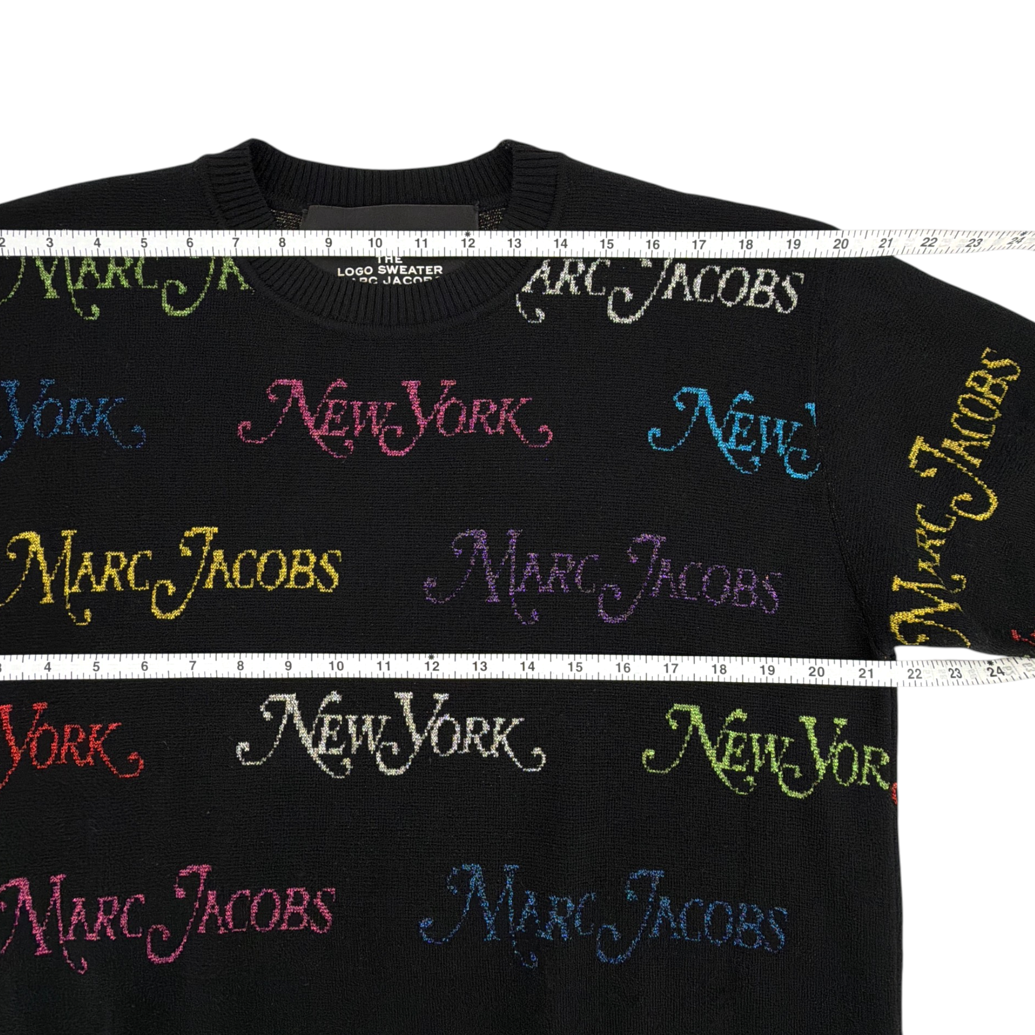 MARC JACOBS x NEW YORK MAGAZINE The Logo Sweater in Black XS Marc Jacobs