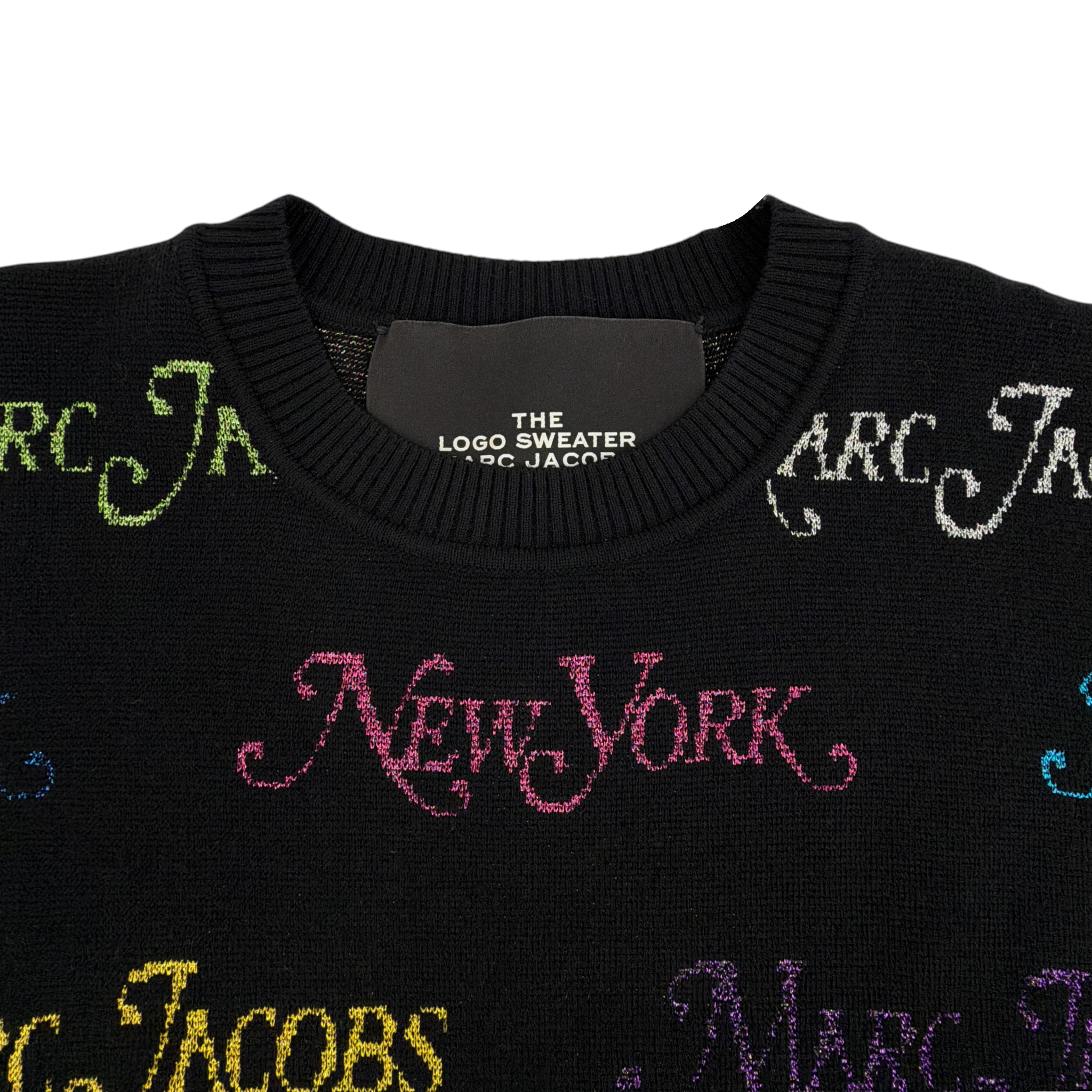 MARC JACOBS x NEW YORK MAGAZINE The Logo Sweater in Black XS Marc Jacobs