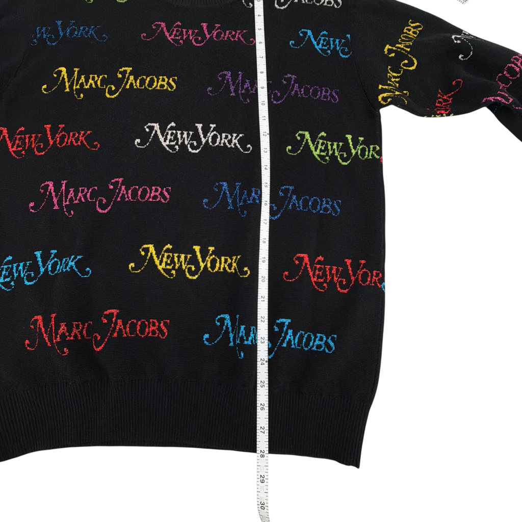MARC JACOBS x NEW YORK MAGAZINE The Logo Sweater in Black XS Marc Jacobs