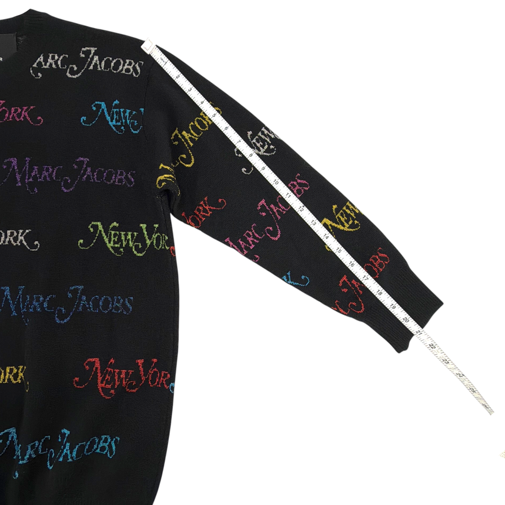 MARC JACOBS x NEW YORK MAGAZINE The Logo Sweater in Black XS Marc Jacobs