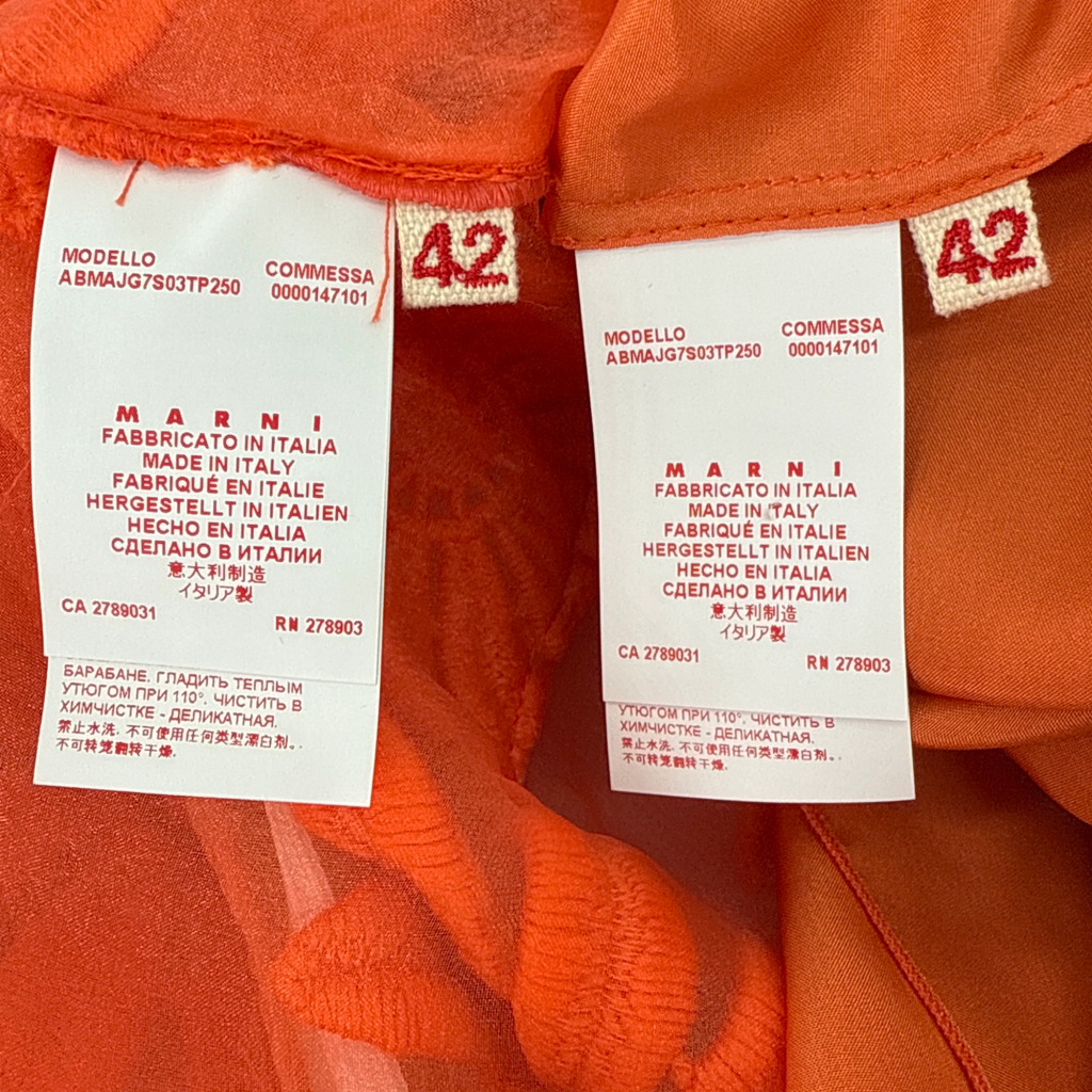 MARNI Floral Silk Dress IT42|US6|S MARNI