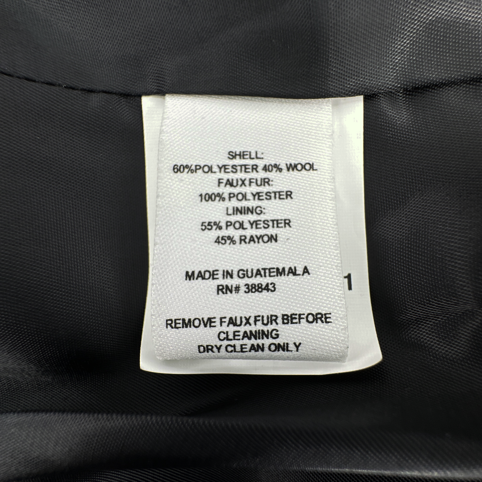 MERCER COLLECTIVE Georgia Faux Fur Collar Double-Breasted Peacoat S Mercer Collective