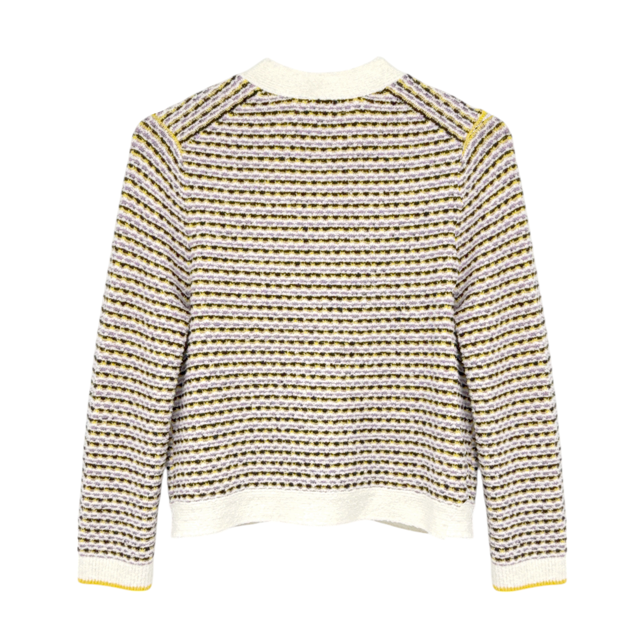 ME+EM Summer Jacquard 3/4 Sleeve Jacket in Cream Multi S ME+EM