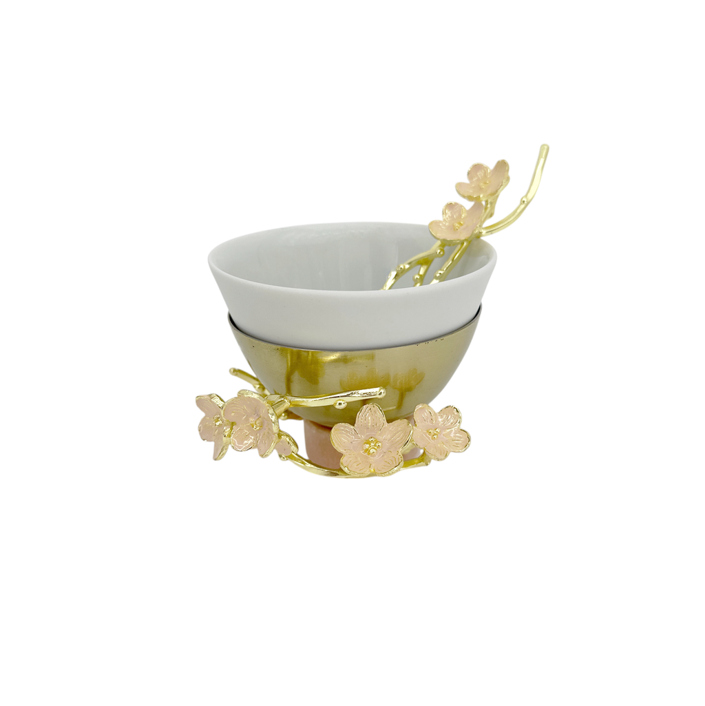 MICHAEL ARAM Cherry Blossom Porcelain Small Bowl with Spoon Michael Aram