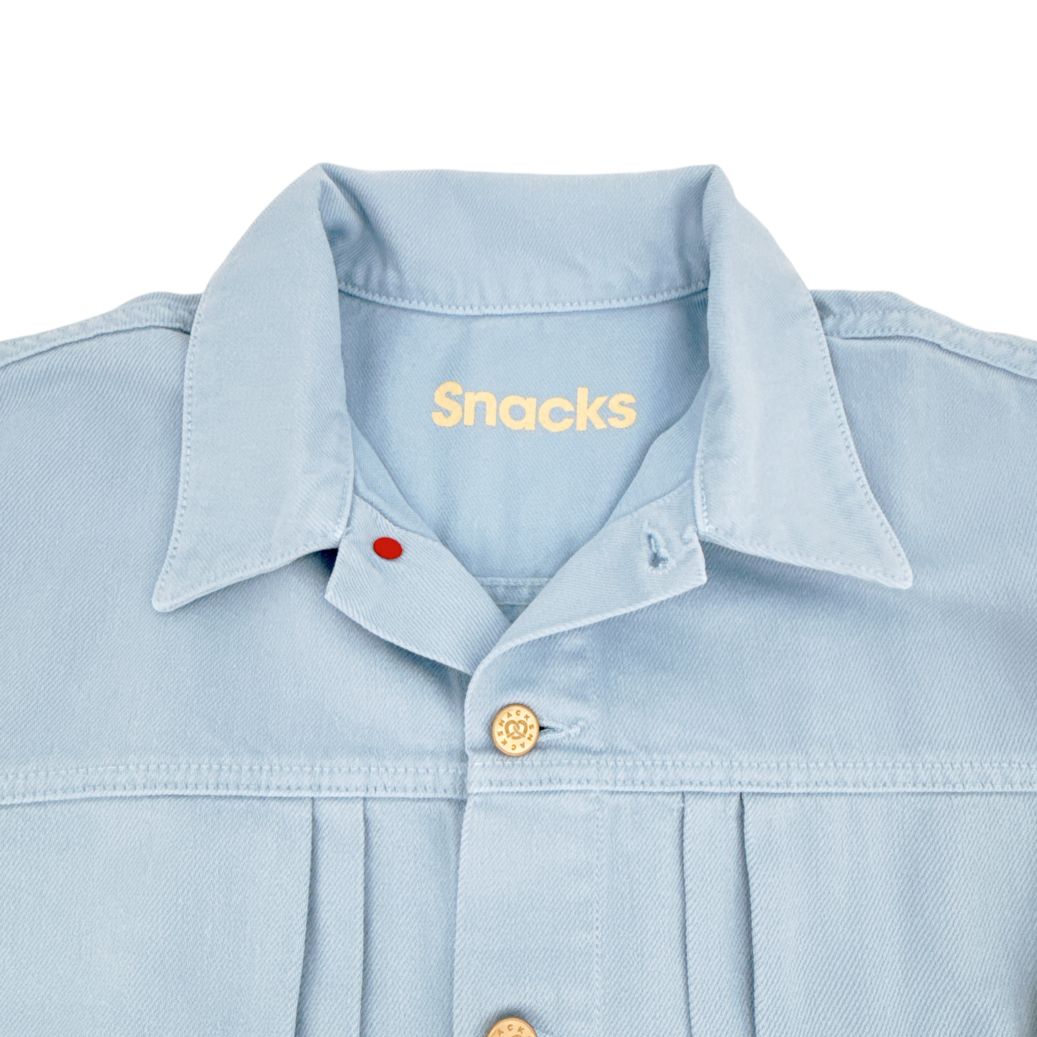 MOTHER Denim SNACKS! The Big Bite Jacket in Blue Barrymore XS Mother