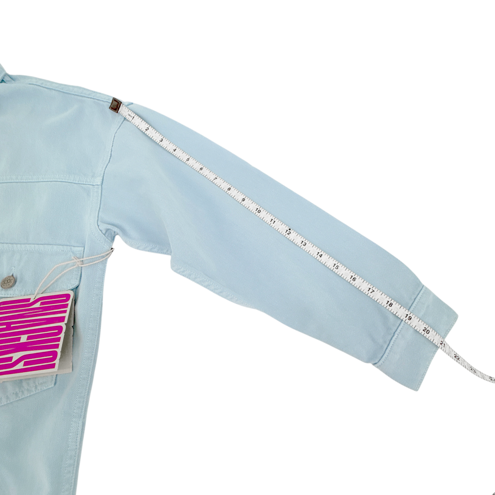 MOTHER Denim SNACKS! The Big Bite Jacket in Blue Barrymore XS Mother