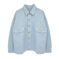 MOTHER Denim SNACKS! The Big Bite Jacket in Blue Barrymore XS Mother