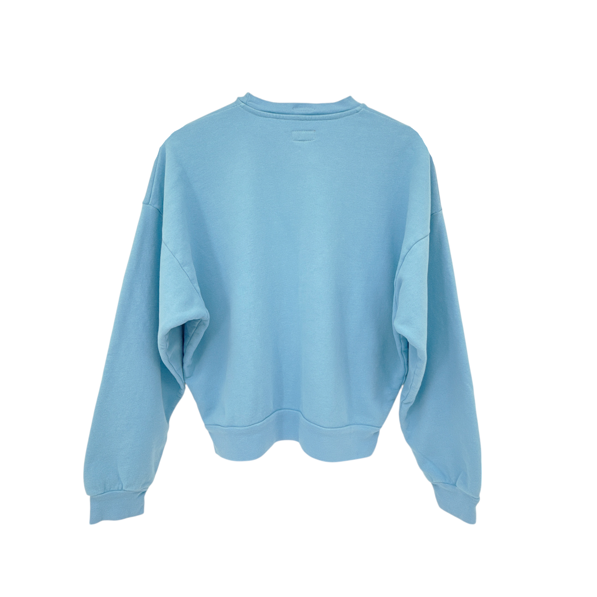 MOTHER The Drop Square Logo Cotton Sweatshirt in Mother High Density XS Mother